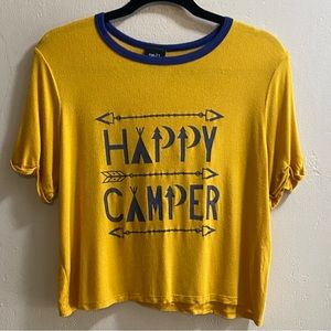 Rue21 Happy Camper Cropped Tee